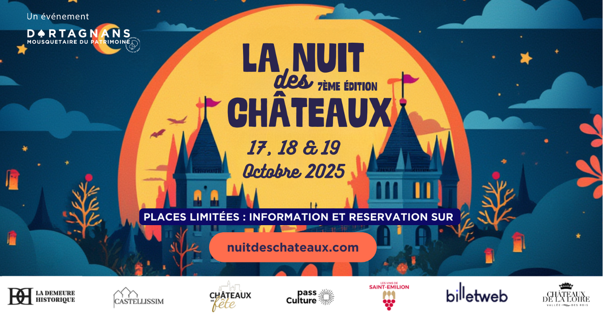 Nuit des Châteaux 2025 Nouvelle-Aquitaine
