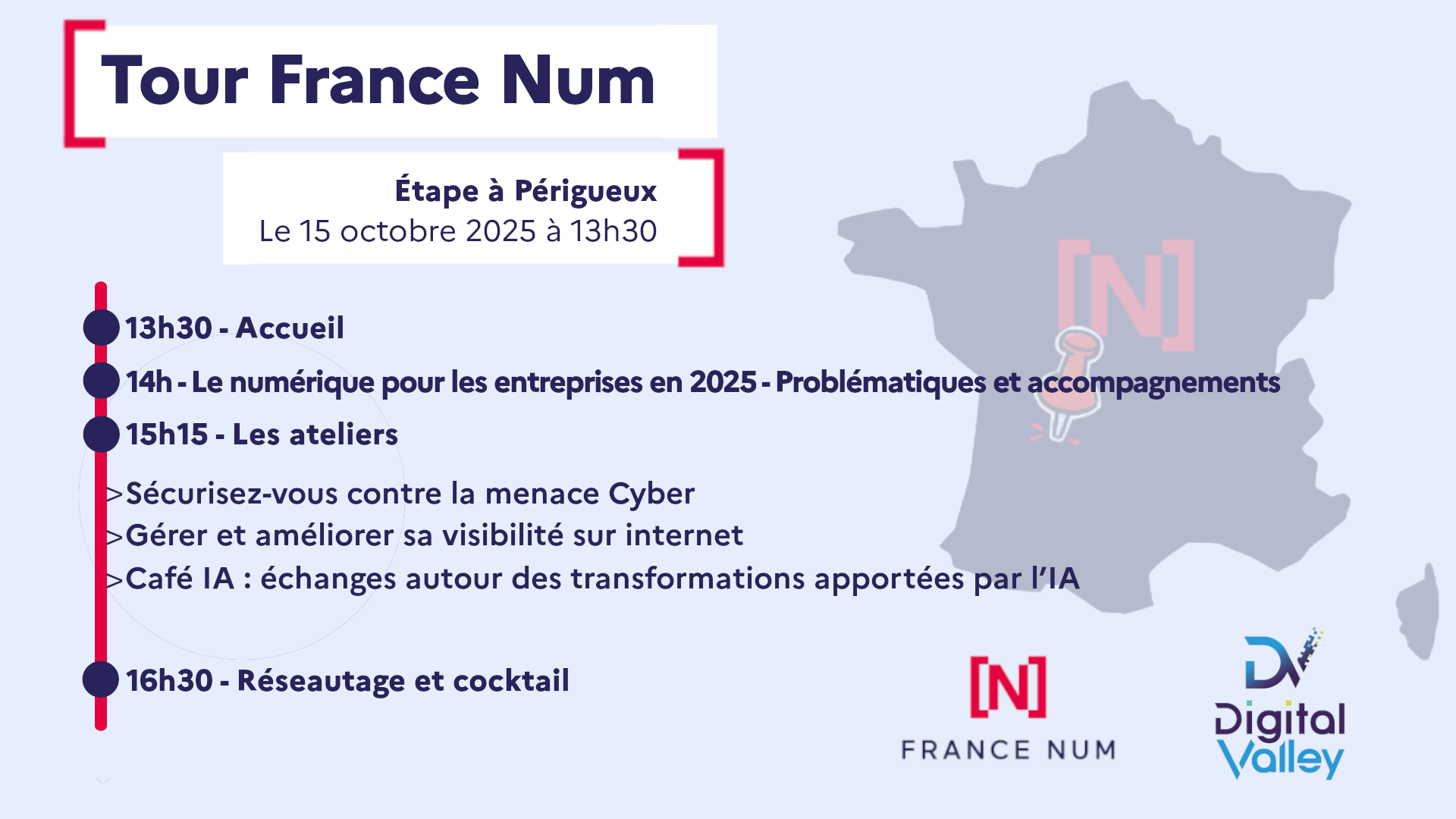 Le Tour France Num s’arrête à Périgueux le 15 octobre