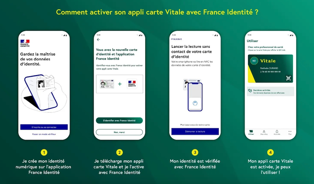 Comment activer l'appli carte Vitale avec France Identité