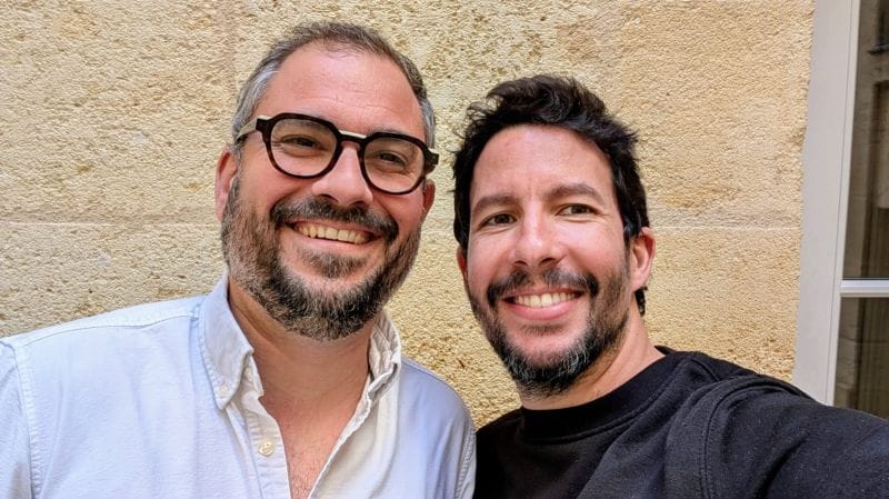 Maxime Doreau, nouveau Président de la French Tech Bordeaux, et Hakim Baka qui se retire