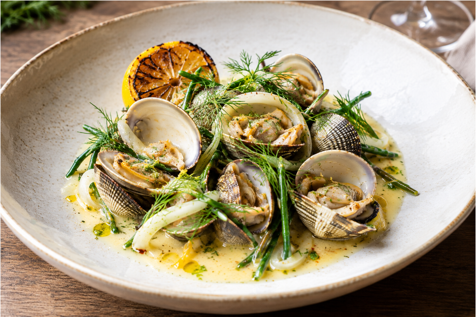 Recette Coques et palourdes, beurre blanc au citron brûlé  @Julien Nicolas