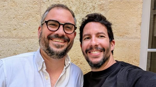 Maxime Doreau, nouveau Président de la French Tech Bordeaux, et Hakim Baka qui se retire